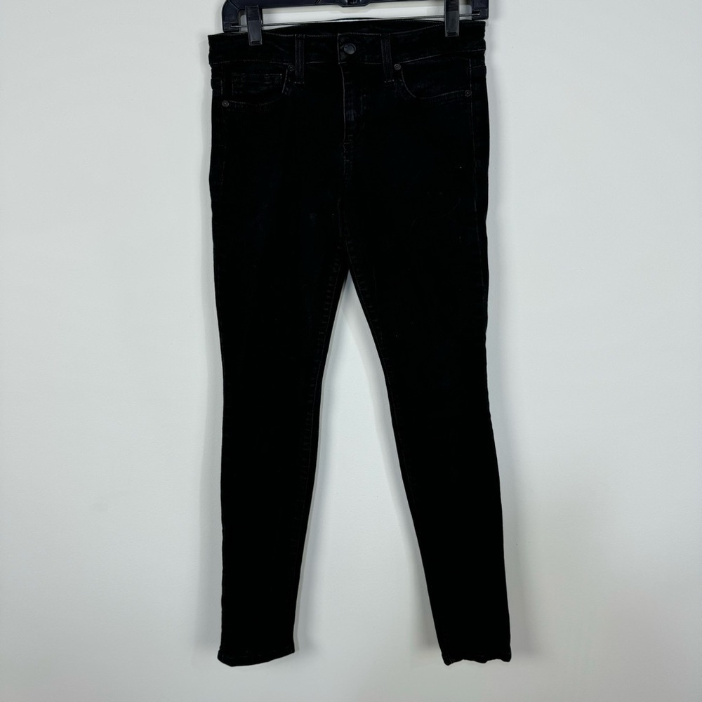 Joe's Jeans Black Denim High Rise Skinny Jeans Goth Minimalist Casual